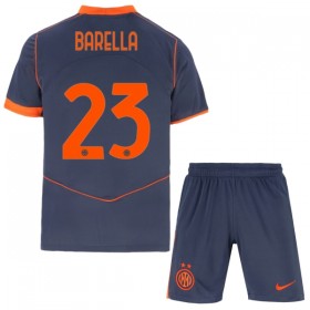 Günstige Fußballtrikots Inter Mailand Barella 23 Kinder 3rd trikot 2025-26 Kurzarm